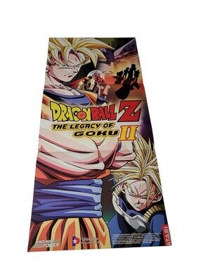 2003 Dragon Ball Z Fold-Out Video Game Promo Poster 2 Sided 22.25" HTF